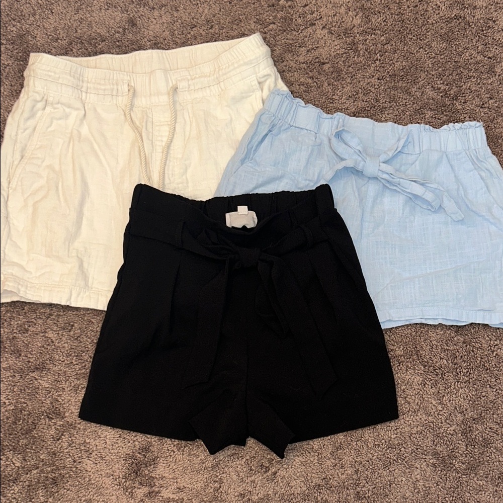 Size small paper bag and casual pull on shorts bundle